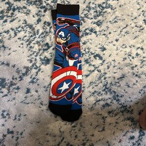 Capitán América crew sock